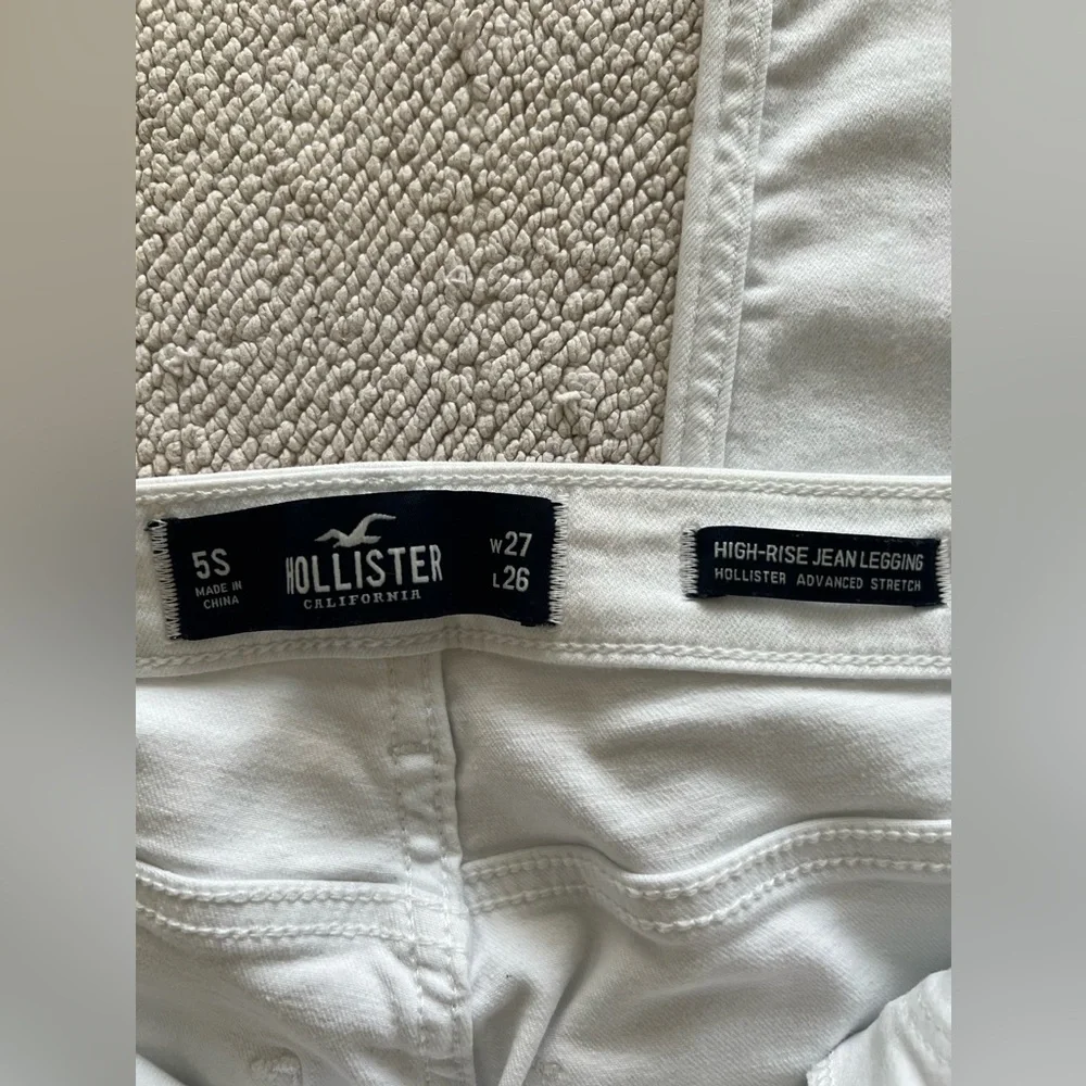 HOLLISTER CALIFORNIA HIGH-RISE JEAN LEGGING | COLOR: WHITE🤍 | SIZE: 5-S/27X26 - Picture 7 of 14